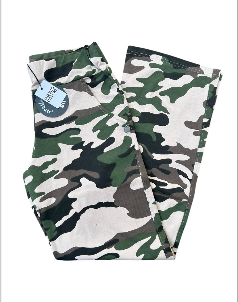 PANTALONE DIFFIDATE PALAZZO BIELASTICO MIMETICO 257/6