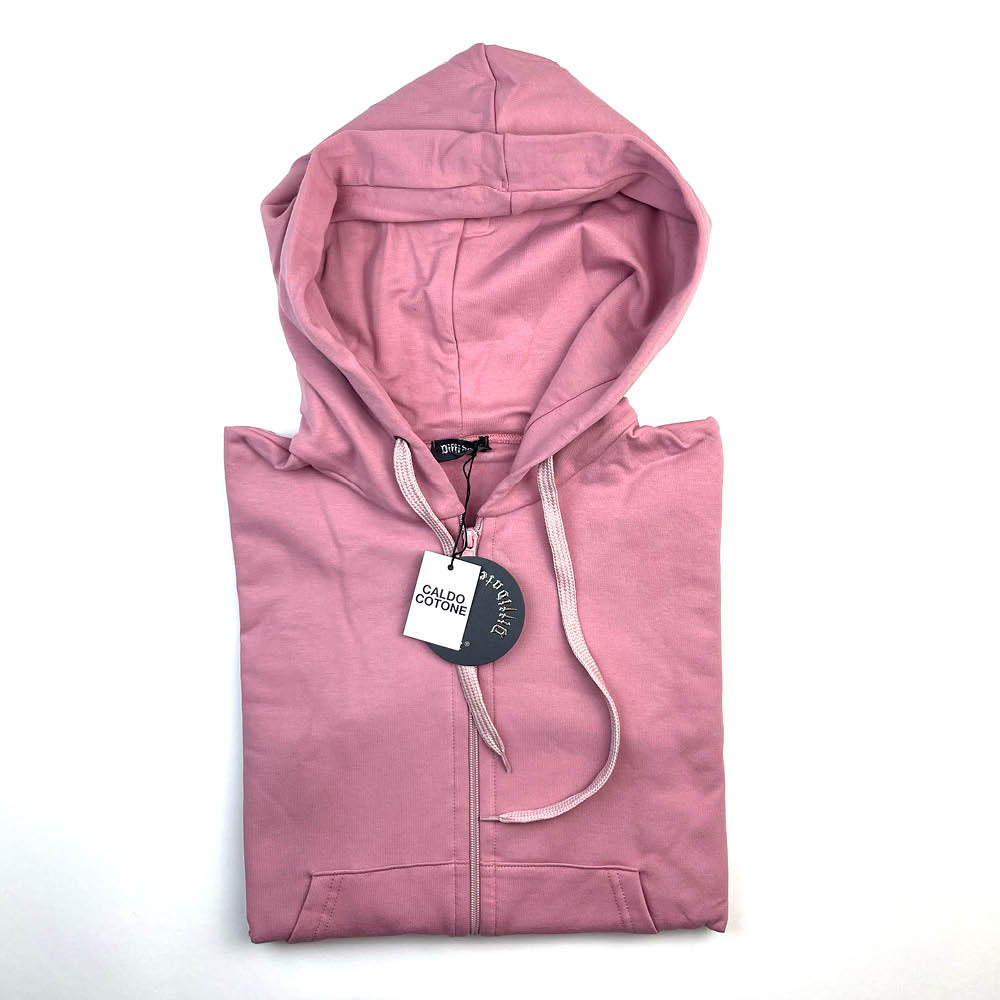 FELPA BASIC CON CAPPUCCIO art. 198