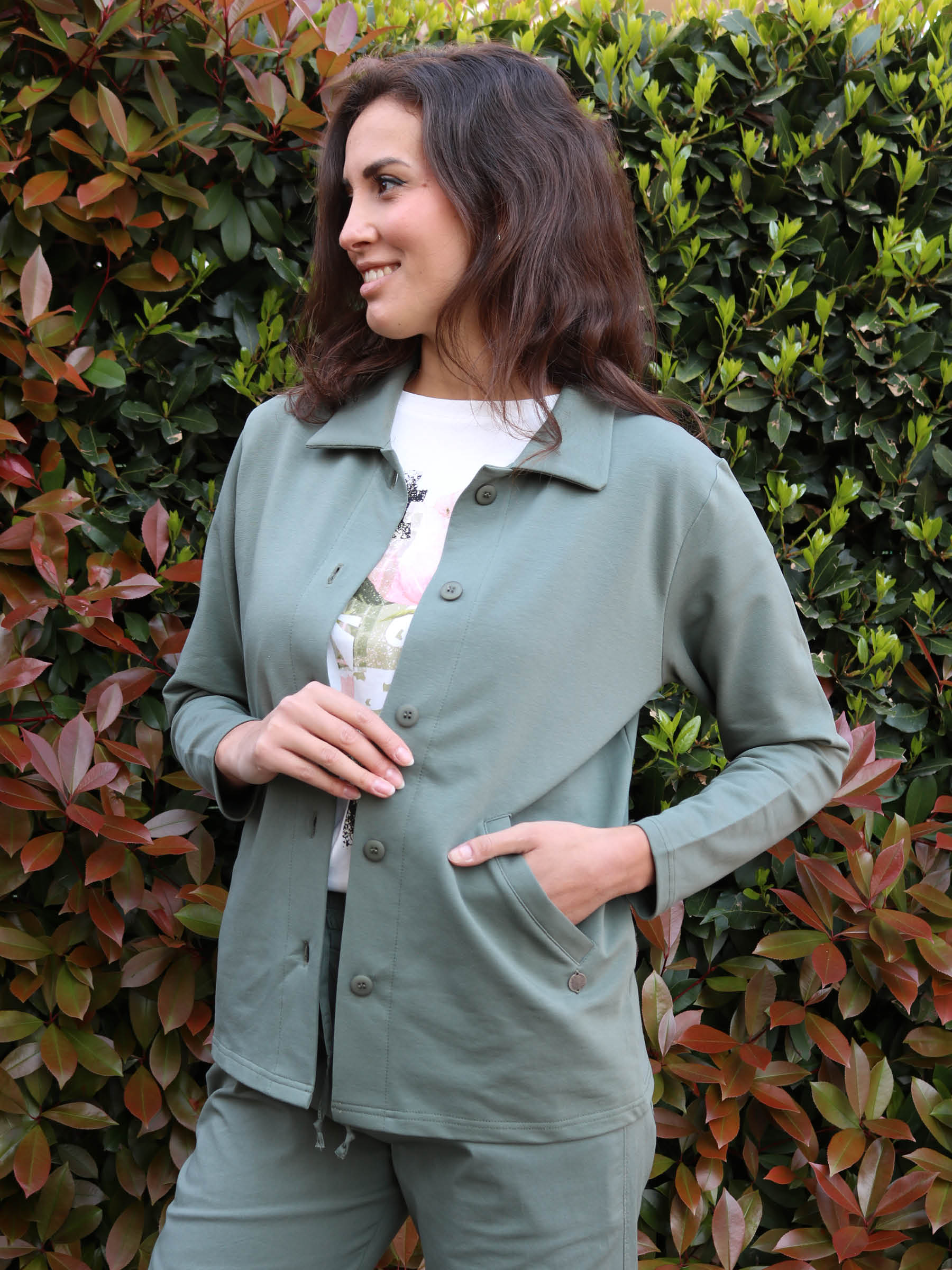 CAMICIA CON BOTTONI art. 296 BIELASTICO