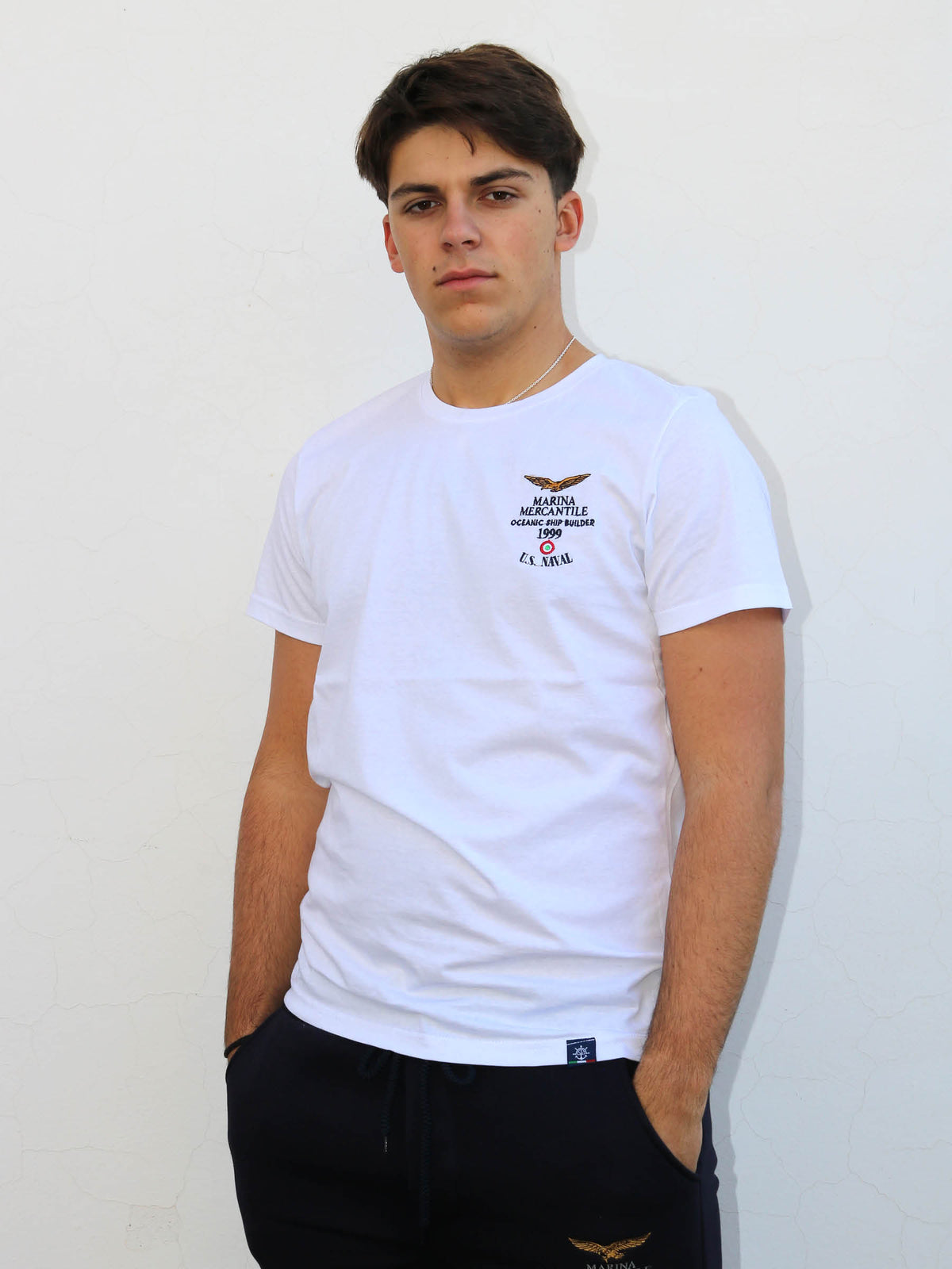 T-shirt Uomo Popeye Effetto Invecchiato &ndash; Grigio Scuro, Cotone, Girocollo