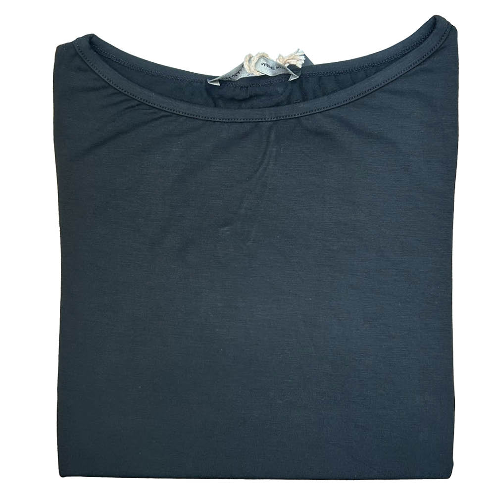 T-SHIRT SCOLLO BARCA VISCOSA OVER
