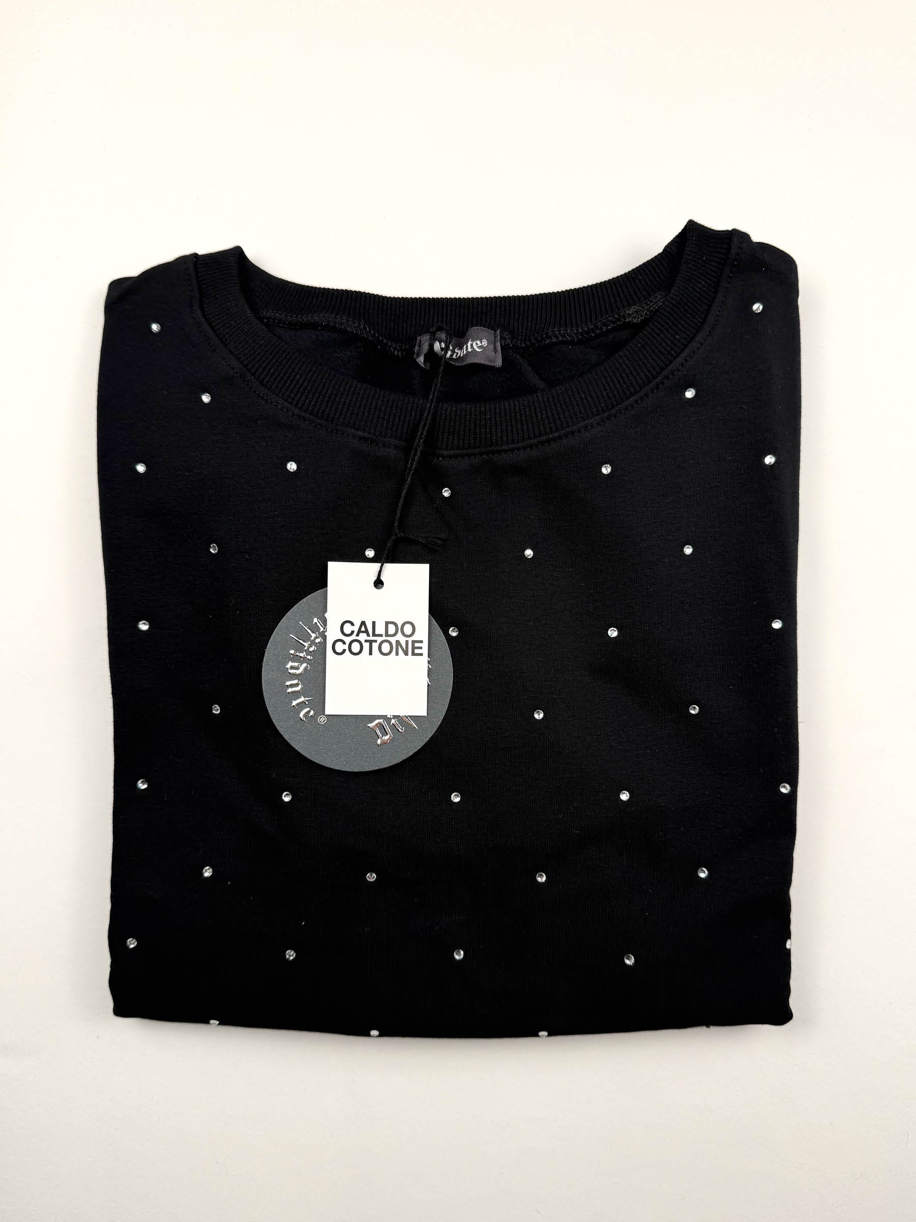 FELPA GIROCOLLO CON BRILLANTINI art.161 WINTER