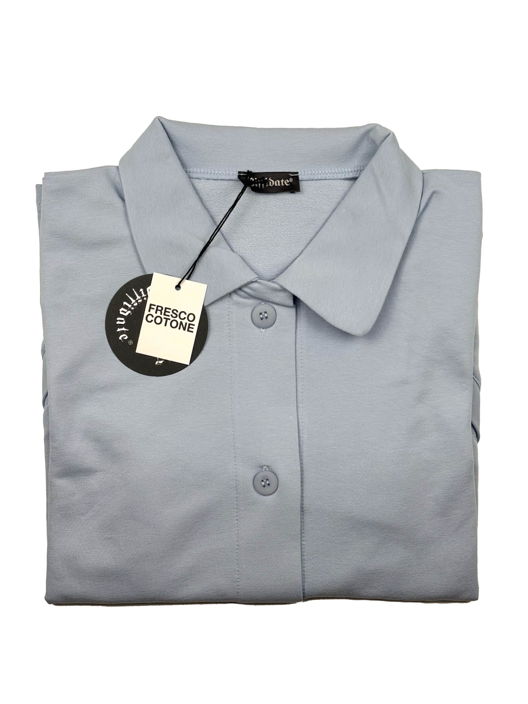 CAMICIA CON BOTTONI art. 296 BIELASTICO