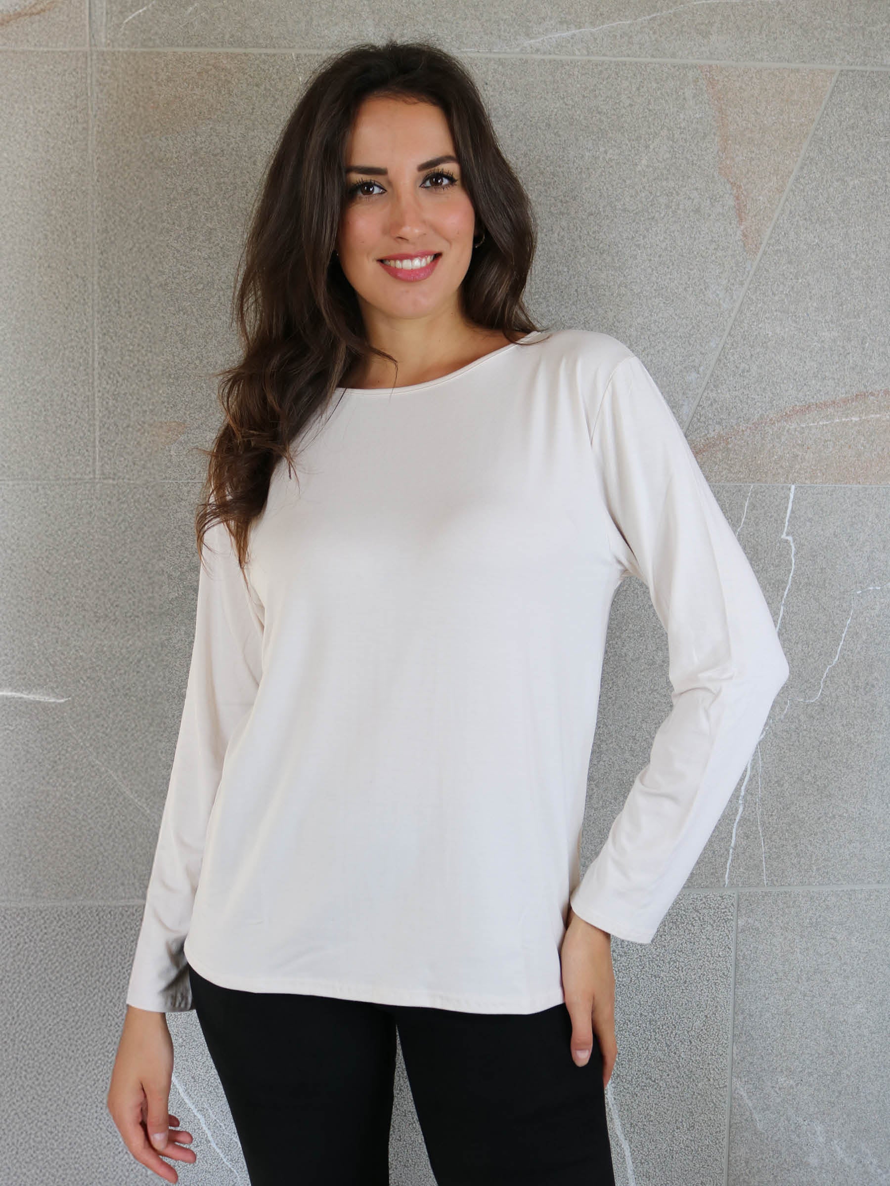 T-SHIRT SCOLLO BARCA VISCOSA OVER