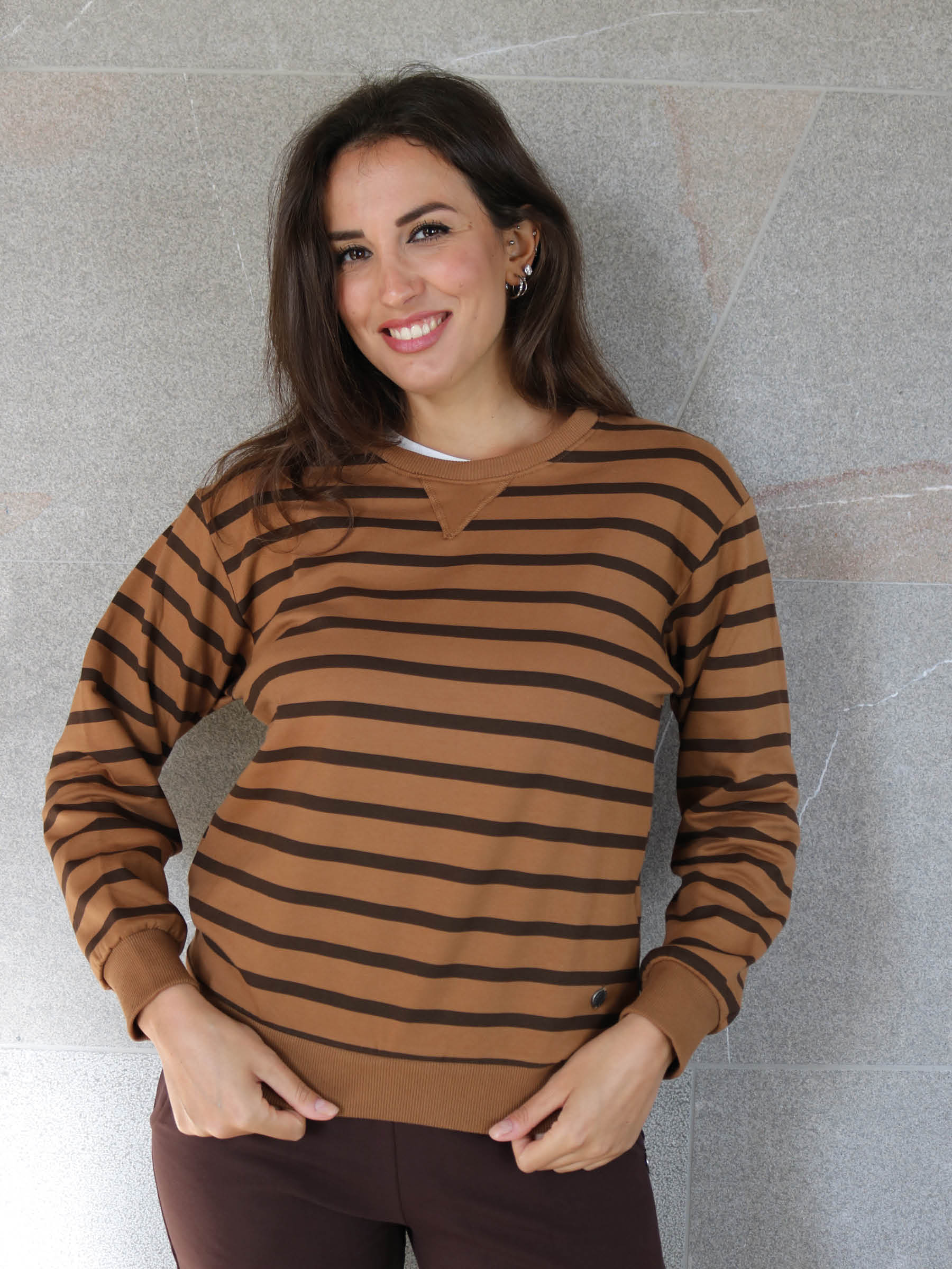 FELPA GIROCOLLO A RIGHE art.101/R WINTER