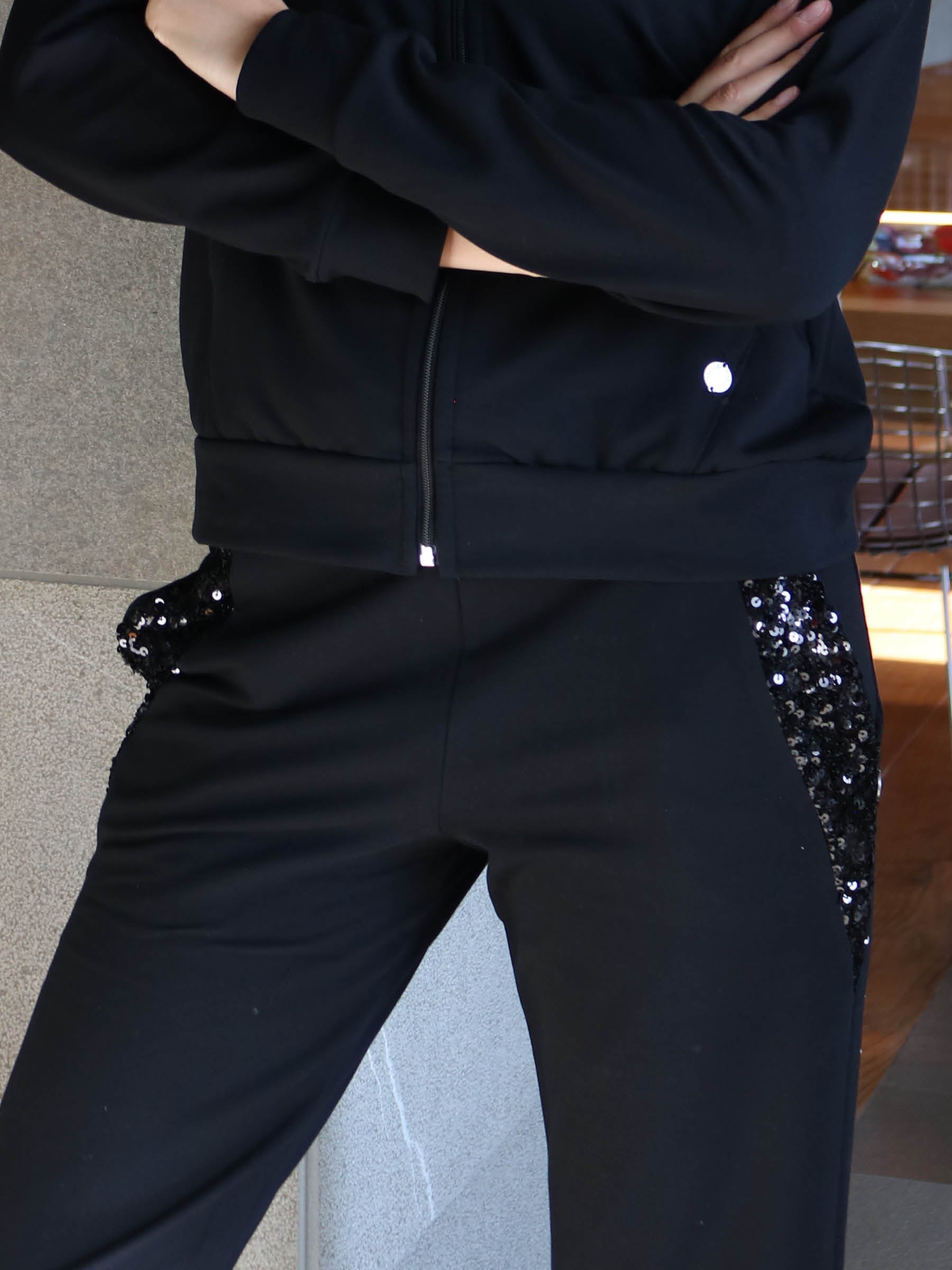 PANTALONE PALAZZO DIFFIDATE PAILETTES art. 116