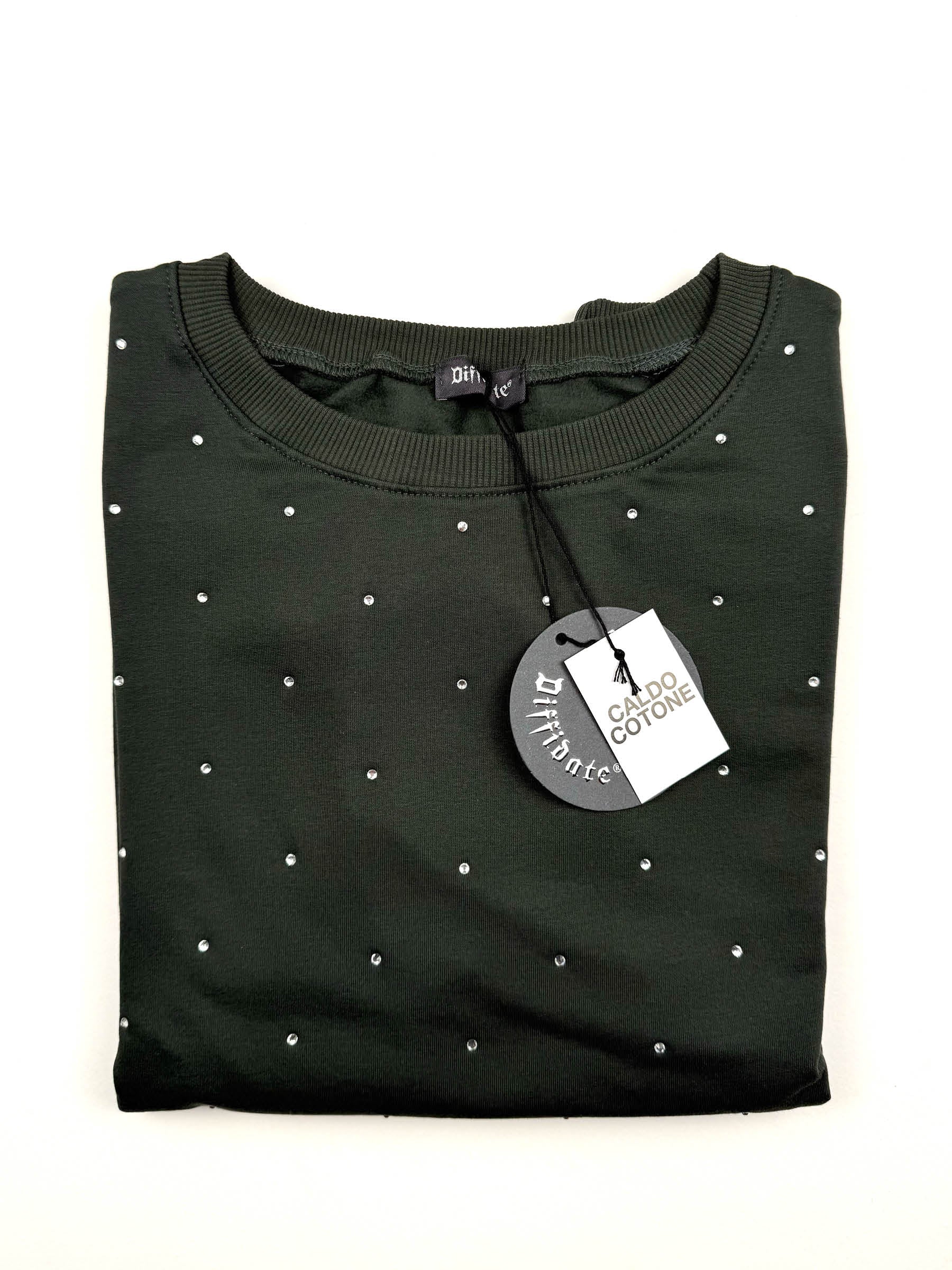 FELPA GIROCOLLO CON BRILLANTINI art.161 WINTER