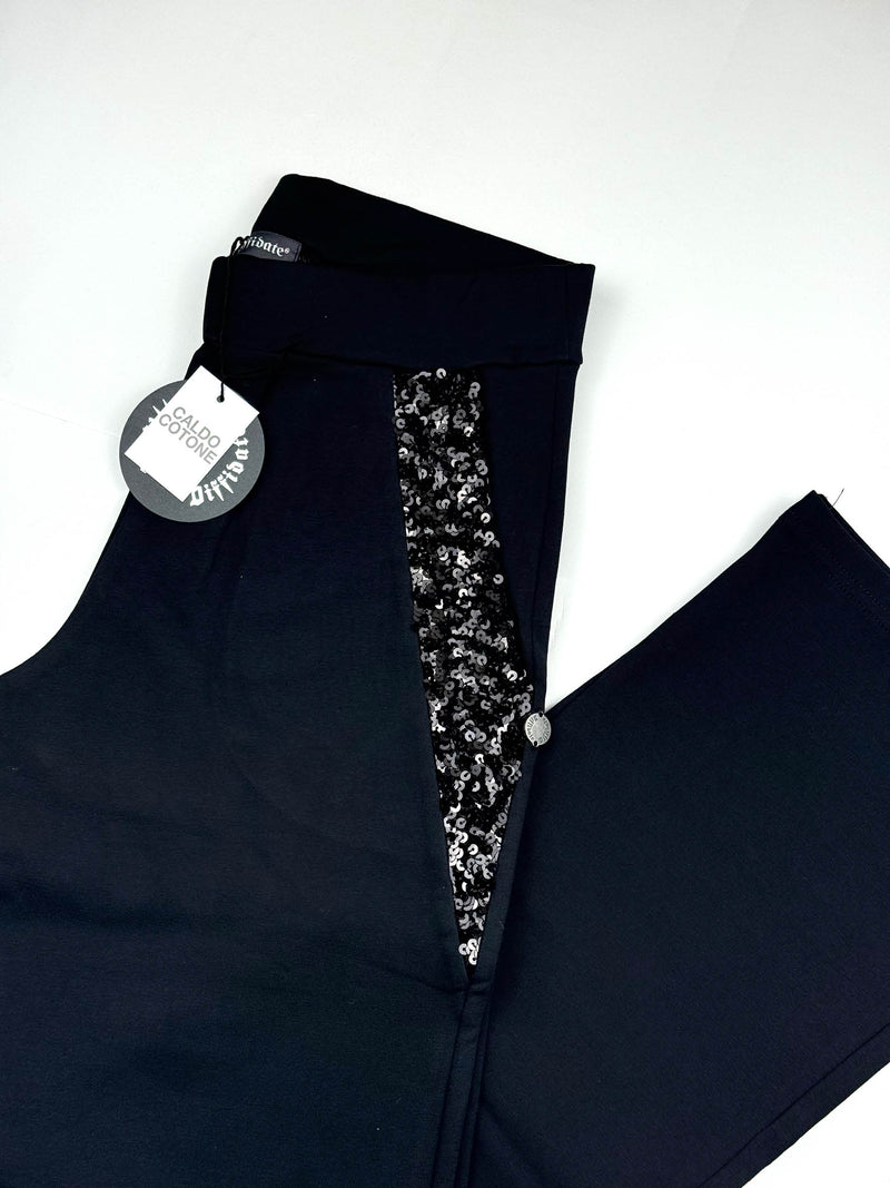PANTALONE PALAZZO DIFFIDATE  PAILETTES art. 116