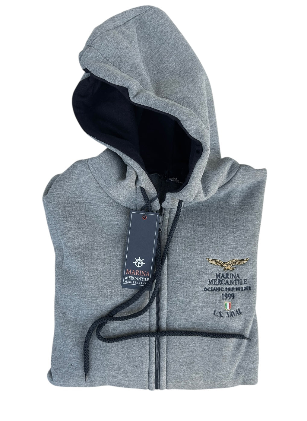 FELPA CON CAPPUCCIO art. MF7/902 MARINA MERCANTILE - WINTER