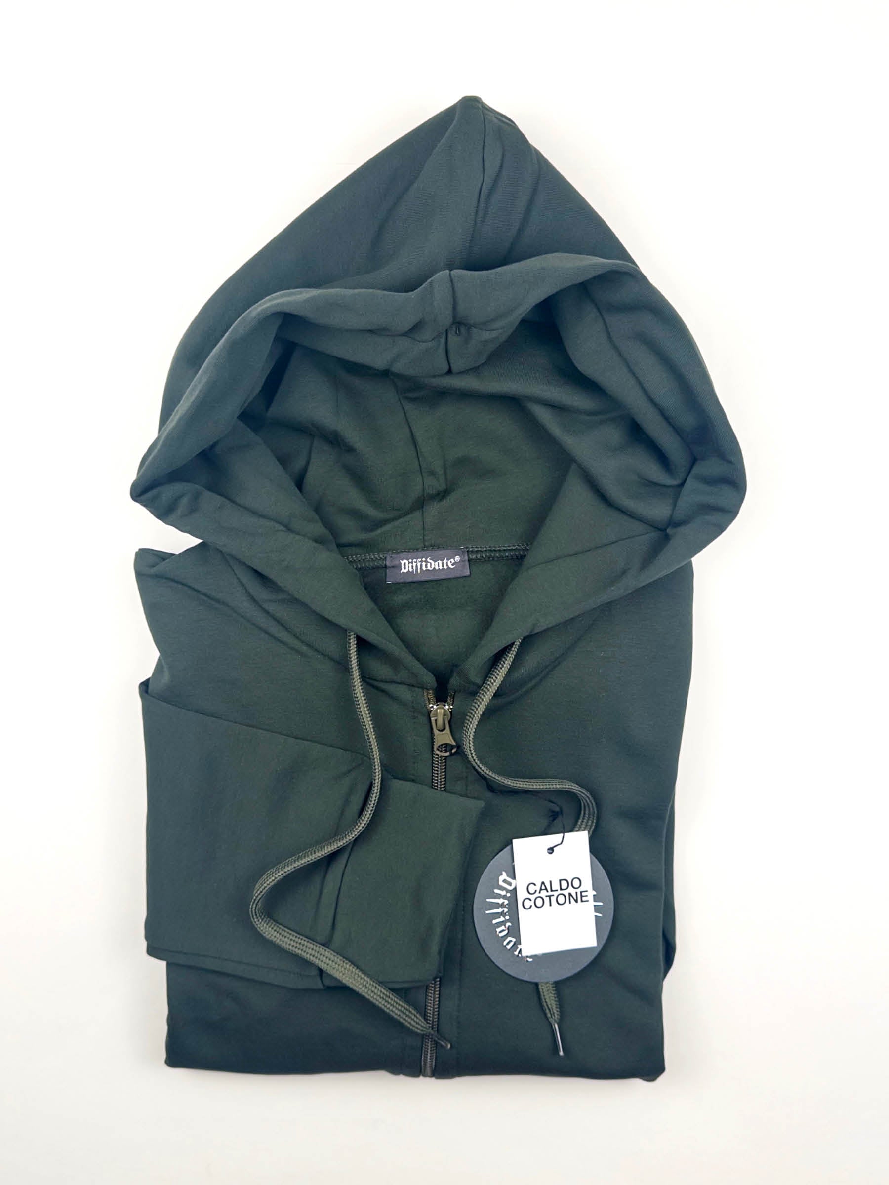 FELPA BASIC CON CAPPUCCIO art. 198