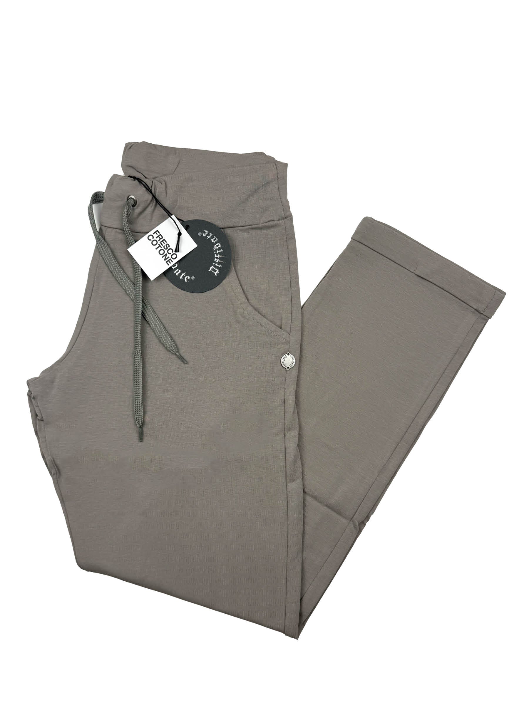 PANTALONE BIELASTICO CON RISVOLTINO art.273