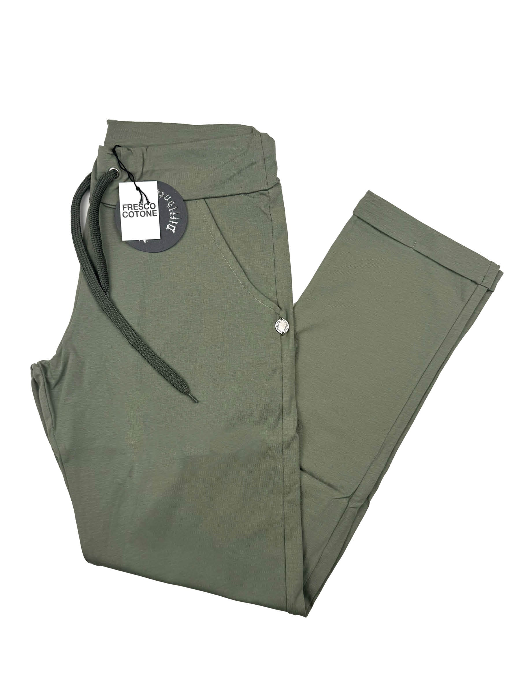 PANTALONE BIELASTICO CON RISVOLTINO art.273