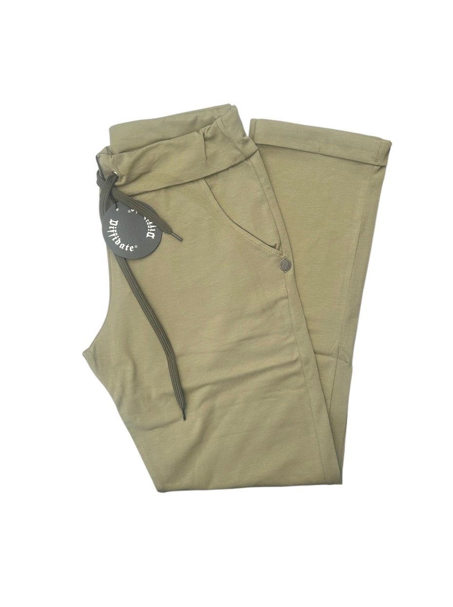 PANTALONE BIELASTICO CON RISVOLTINO art.273