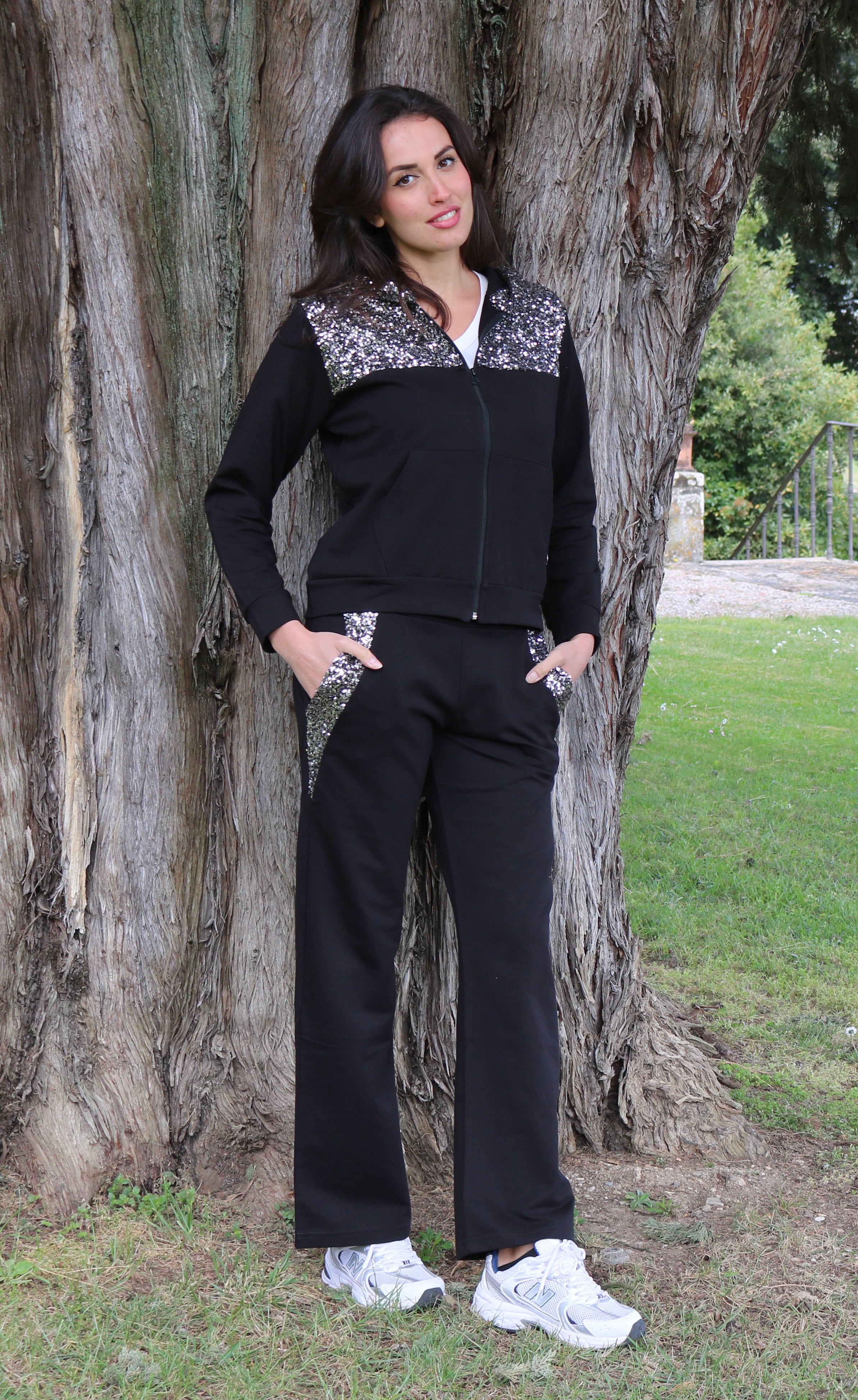 PANTALONE PALAZZO DIFFIDATE PAILETTES art. 016