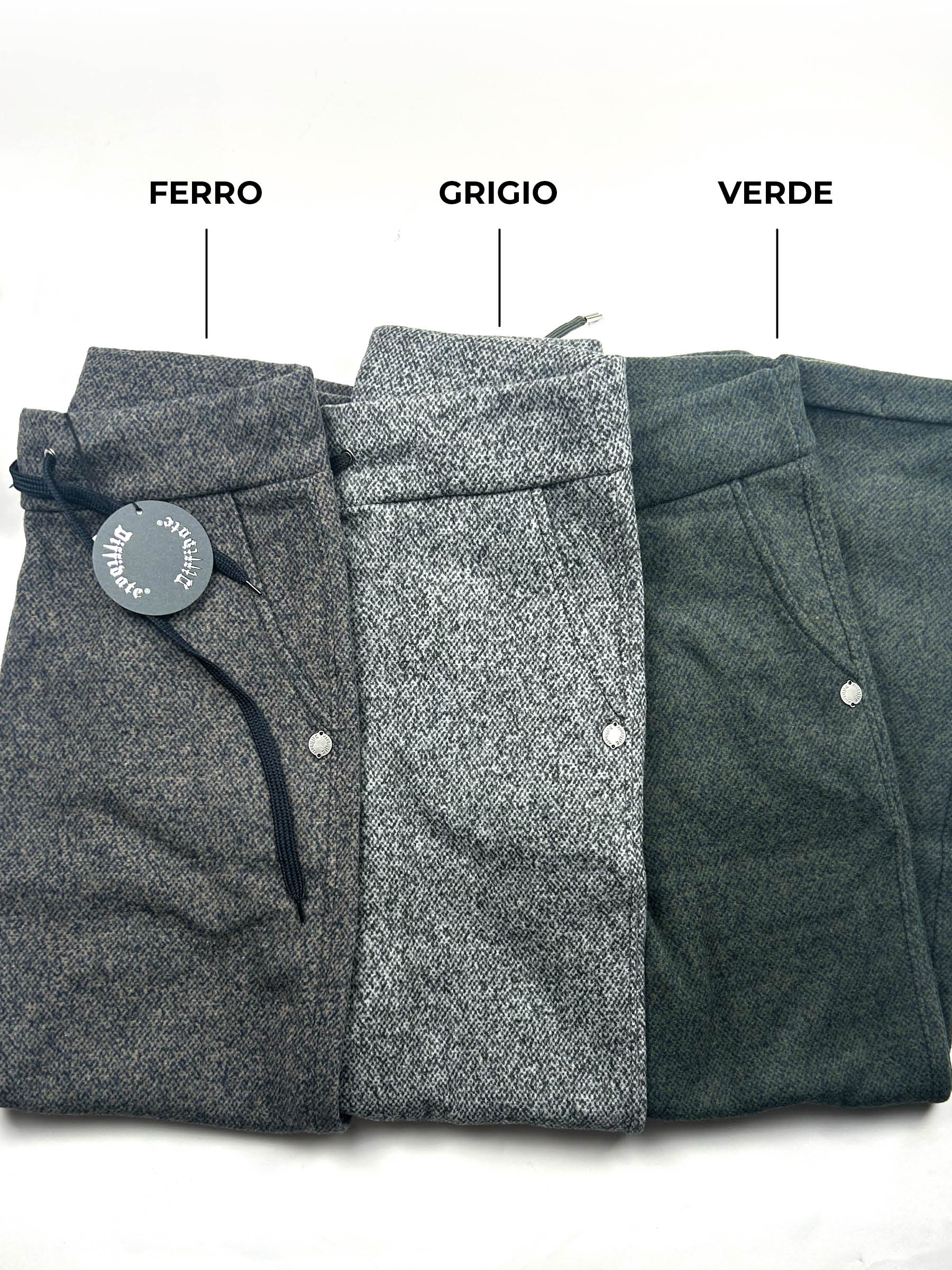 PANTALONE DIFFIDATE INTARSIO art. 859/3 (tessuto BICCHEBOCCHE)