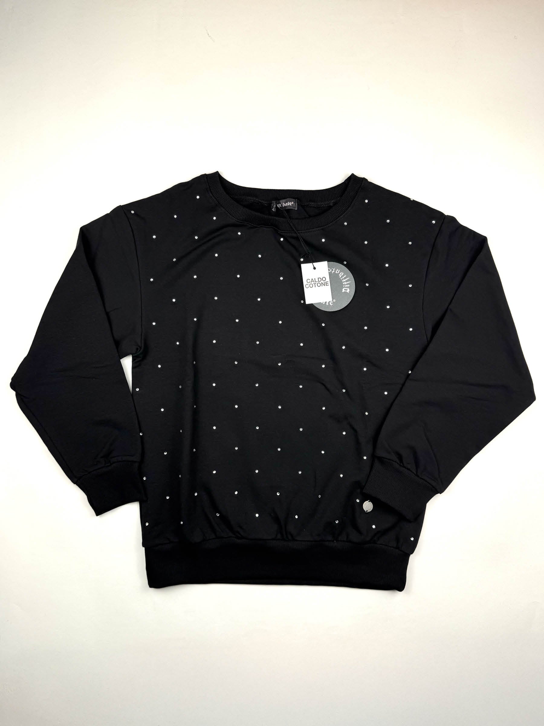 FELPA GIROCOLLO CON BRILLANTINI art.161 WINTER