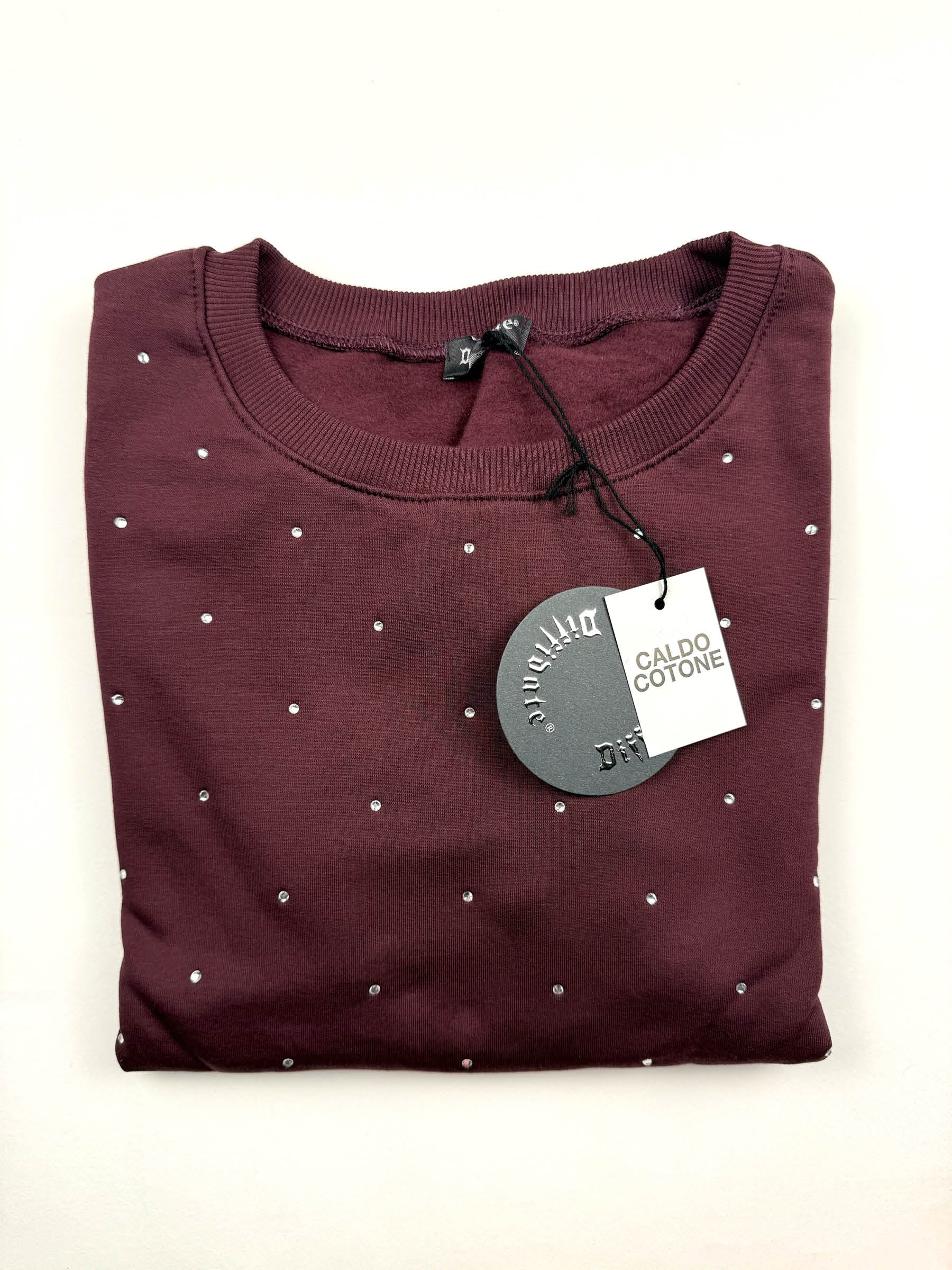 FELPA GIROCOLLO CON BRILLANTINI art.161 WINTER