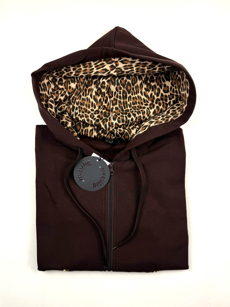 FELPA DIFFIDATE CON CAPPUCCIO MACULATO art. 146