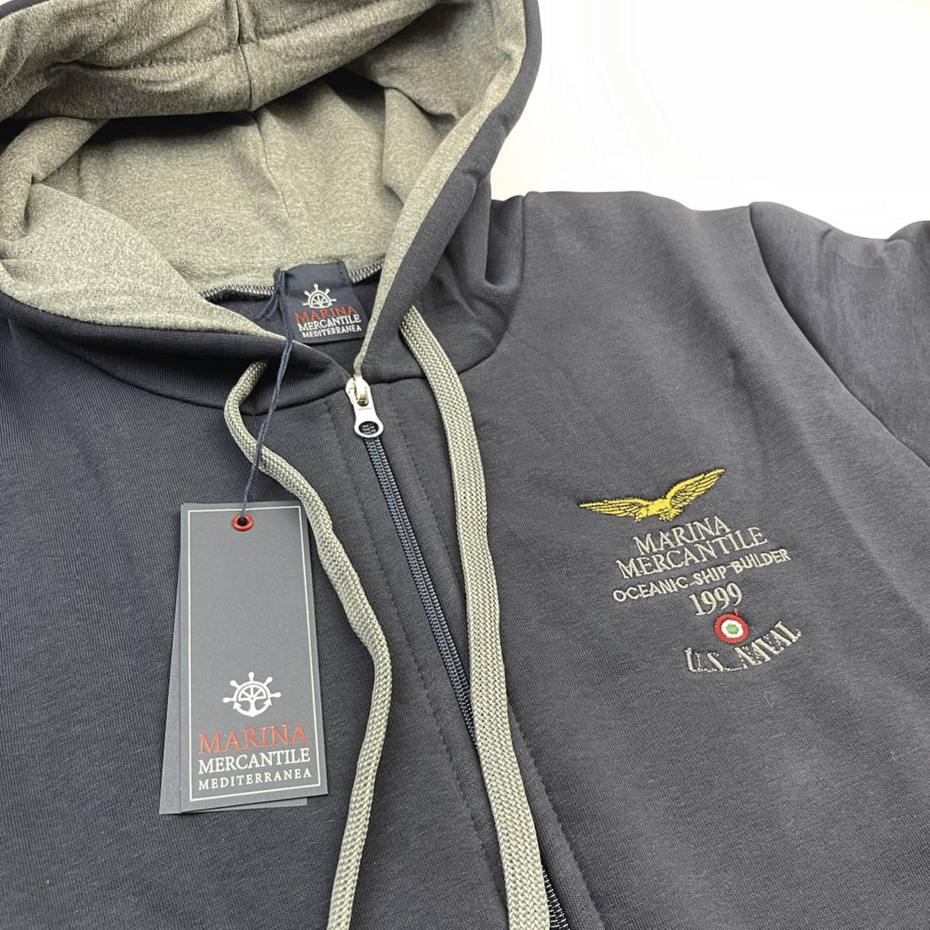 FELPA CON CAPPUCCIO art. MF7/902 MARINA MERCANTILE - WINTER