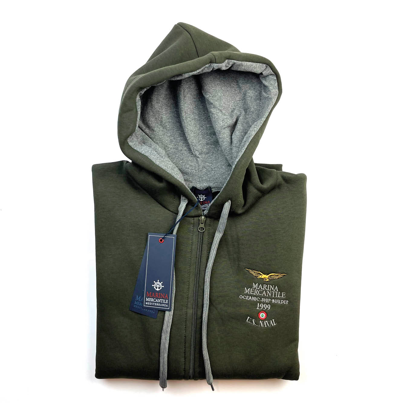 FELPA CON CAPPUCCIO art. MF7/902 MARINA MERCANTILE - WINTER
