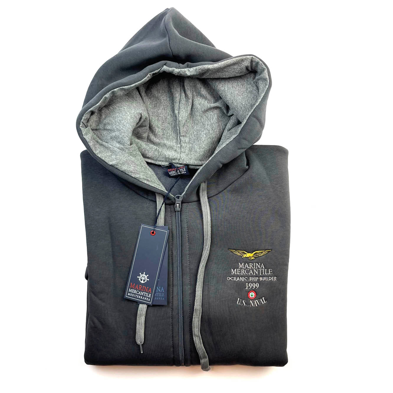 FELPA CON CAPPUCCIO art. MF7/902 MARINA MERCANTILE - WINTER