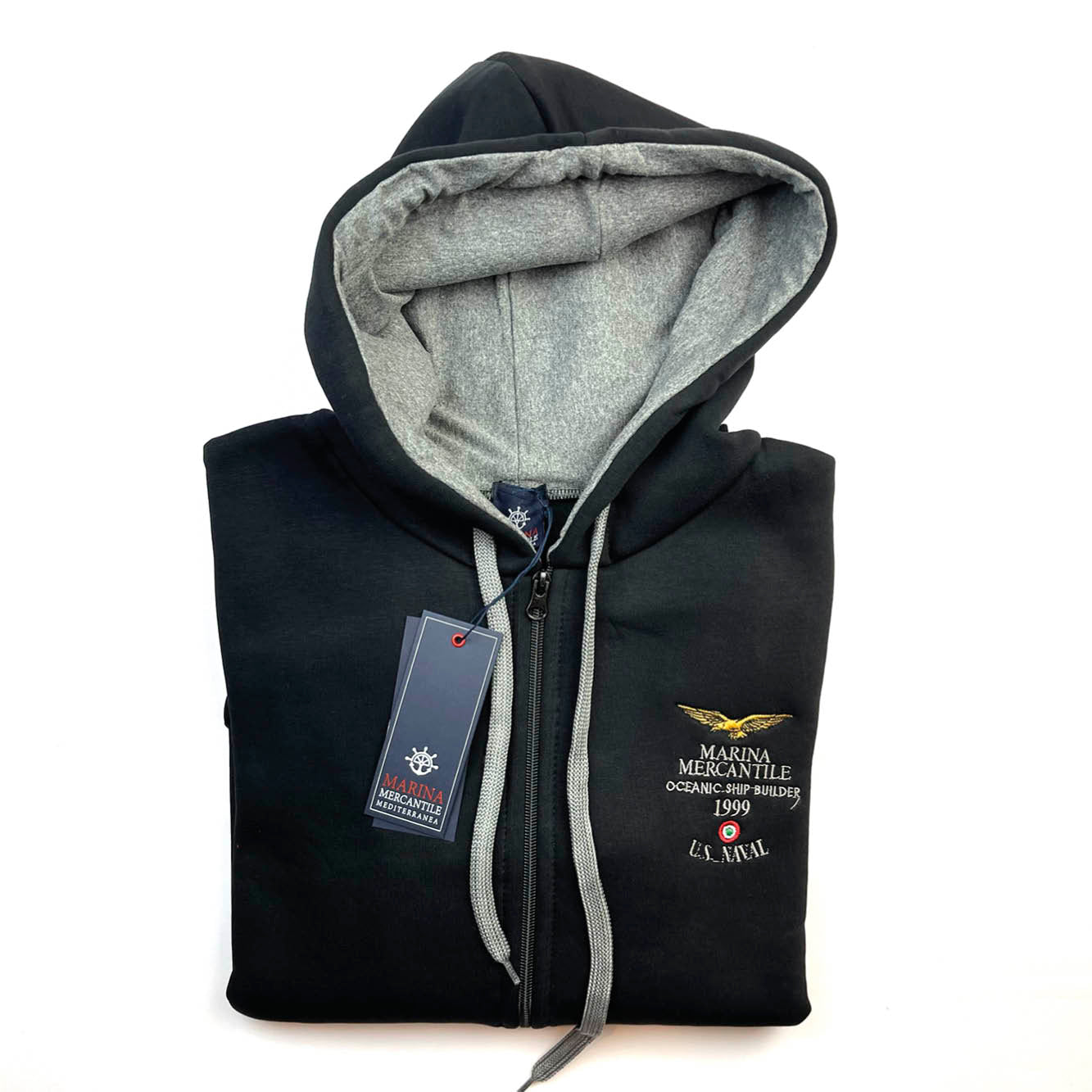 FELPA CON CAPPUCCIO art. MF7/902 MARINA MERCANTILE - WINTER