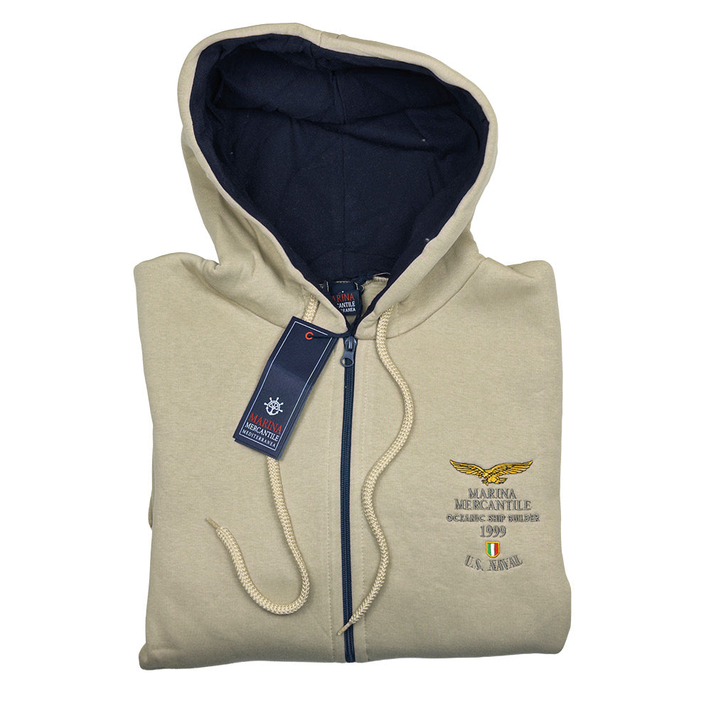 FELPA CON CAPPUCCIO art. MF7/902 MARINA MERCANTILE - WINTER