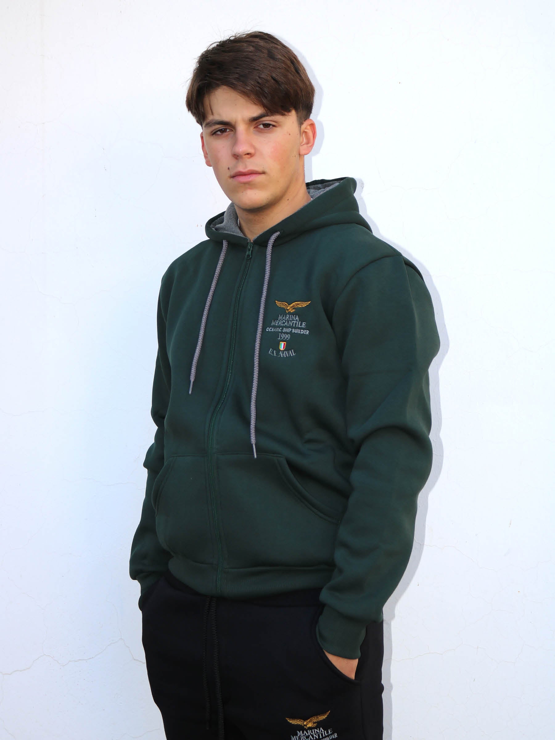 FELPA CON CAPPUCCIO art. MF7/902 MARINA MERCANTILE - WINTER