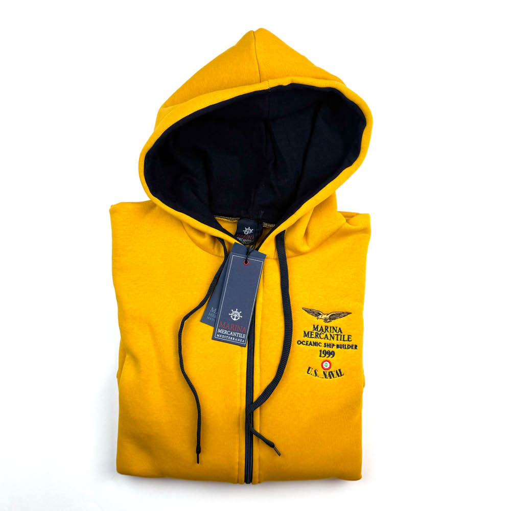 FELPA CON CAPPUCCIO art. MF7/902 MARINA MERCANTILE - WINTER