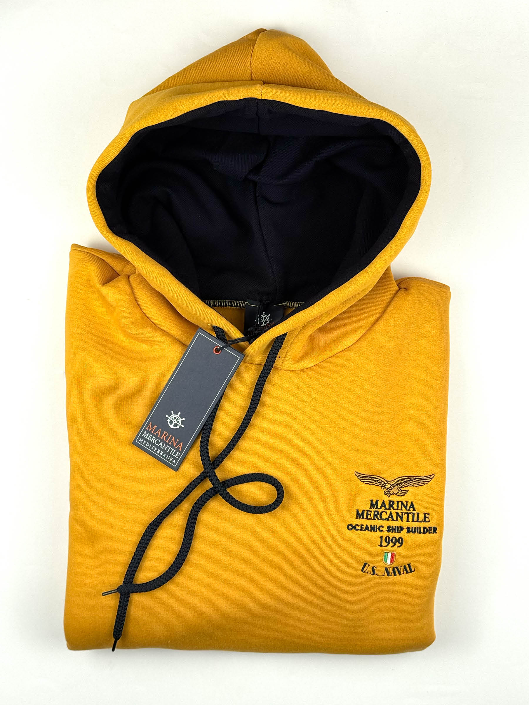 FELPA CHIUSA CON CAPPUCCIO art. MF1-902 MARINA MERCANTILE - WINTER