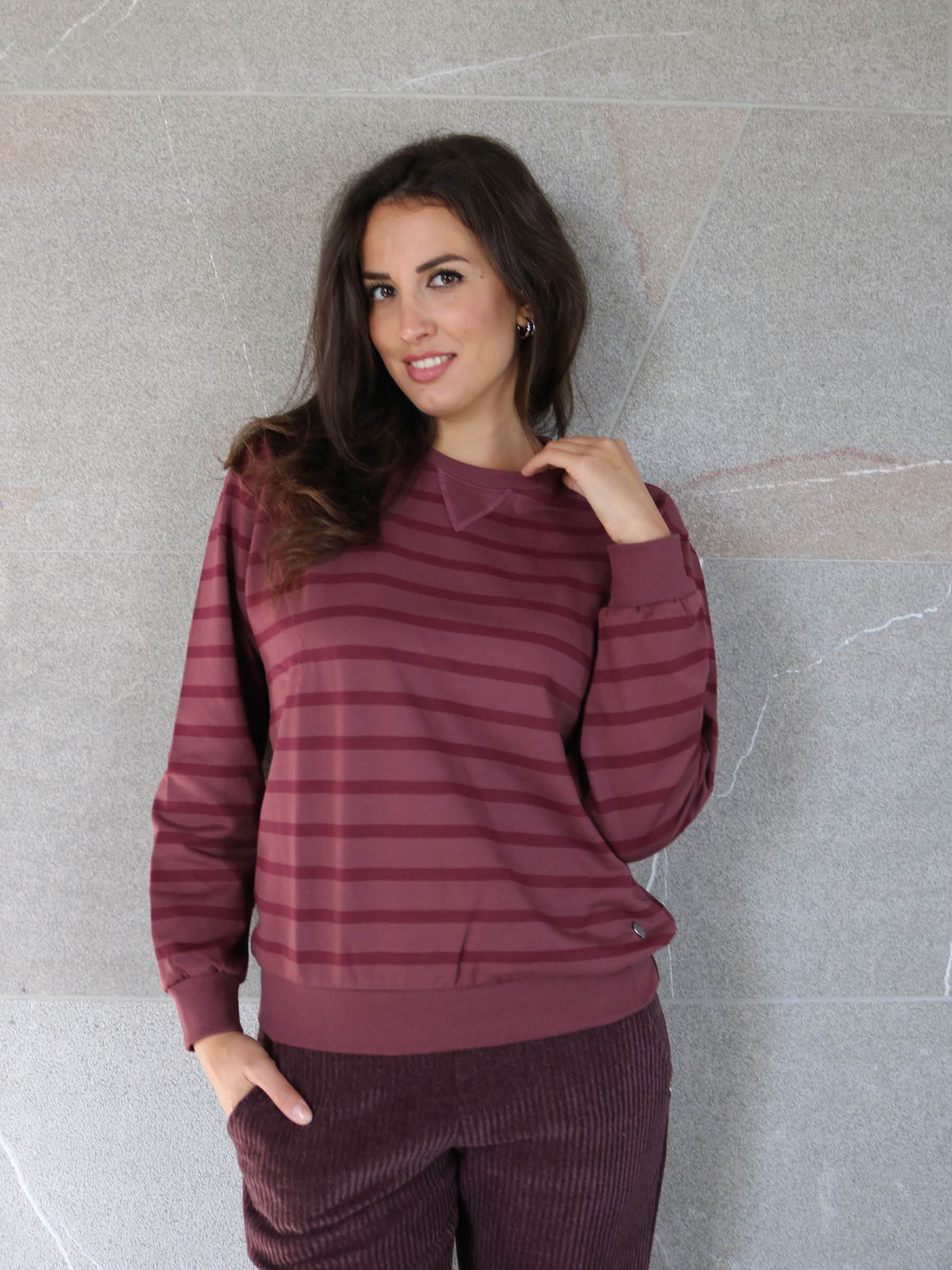 FELPA GIROCOLLO A RIGHE art.101/R WINTER