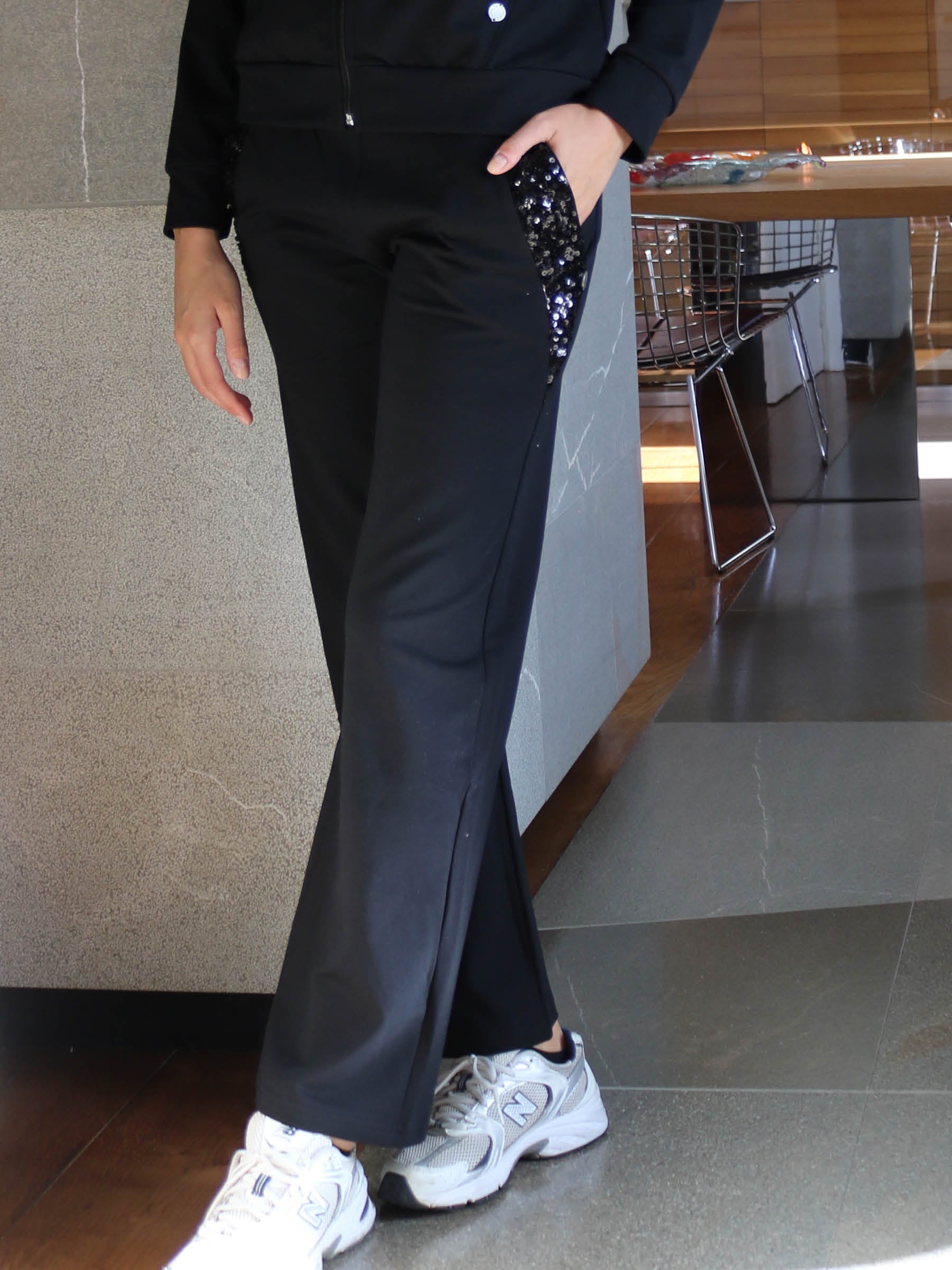 PANTALONE PALAZZO DIFFIDATE PAILETTES art. 116